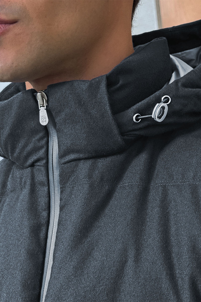 Brunеllо Сuсinеlli Мужской пуховик Premium - Dark Grey