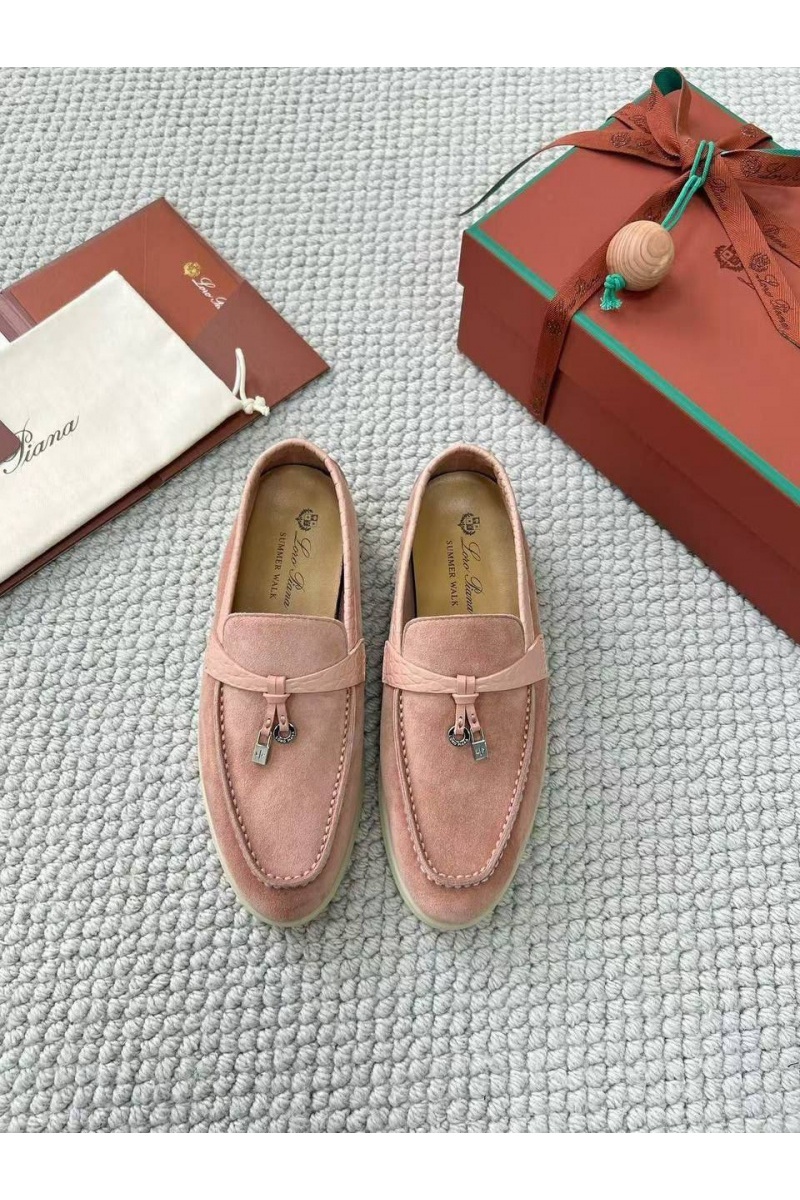 Loro Piana Женские лоферы Summer Charms Walk premium - Pink