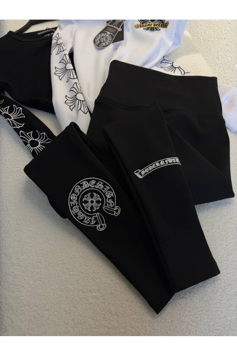 Chrome Hearts Женские утеплённые леггинсы premium