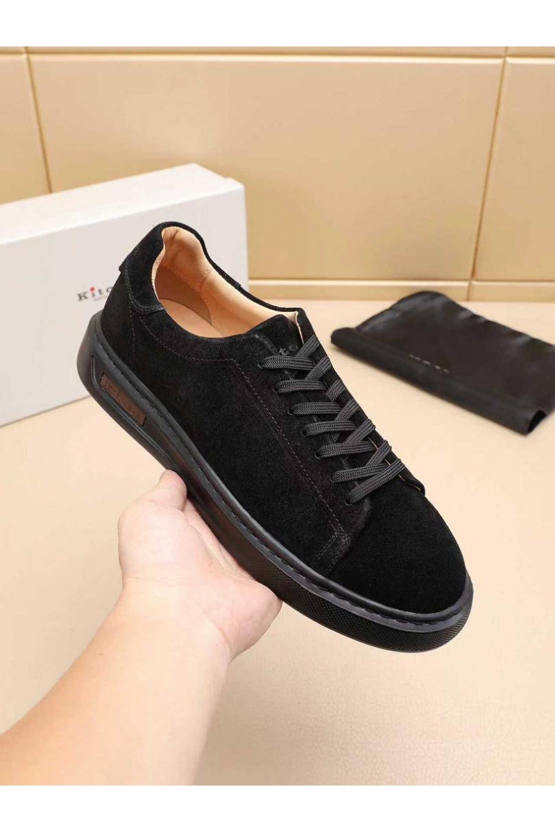 Kiton Мужские замшевые кроссовки 