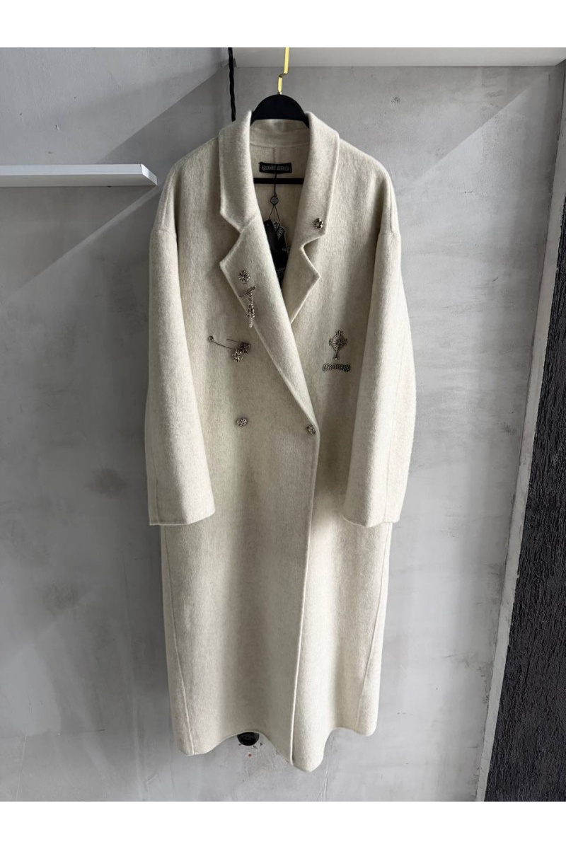Chrome Hearts Женское шерстяное пальто premium