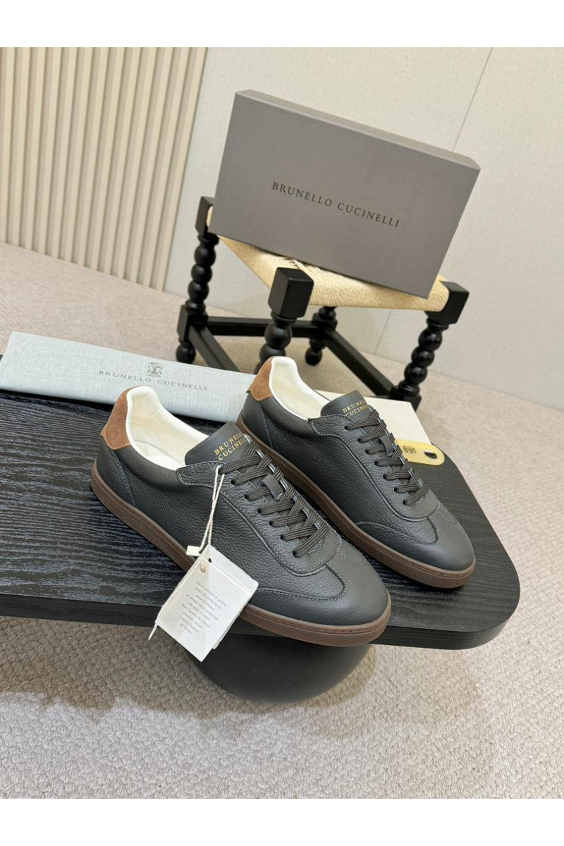 Brunеllо Сuсinеlli Кожаные кроссовки low-top - Grey