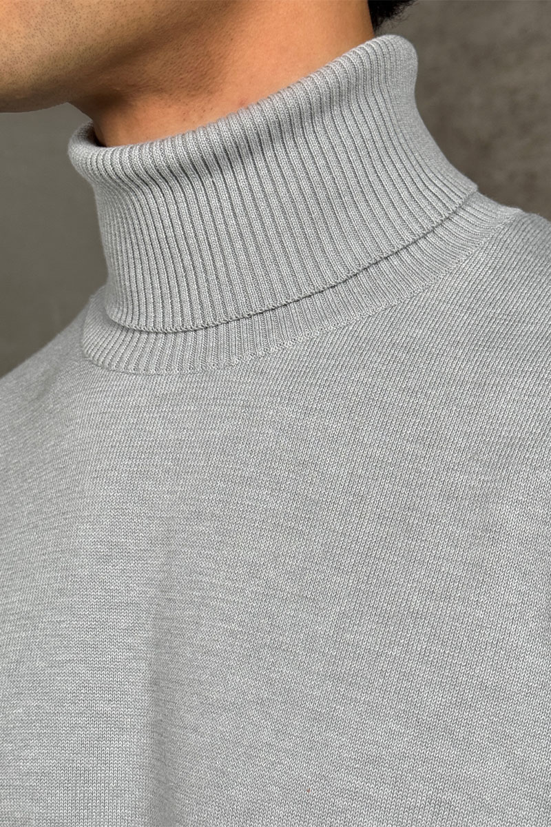 Stone Island Водолазка серого цвета compass-patch