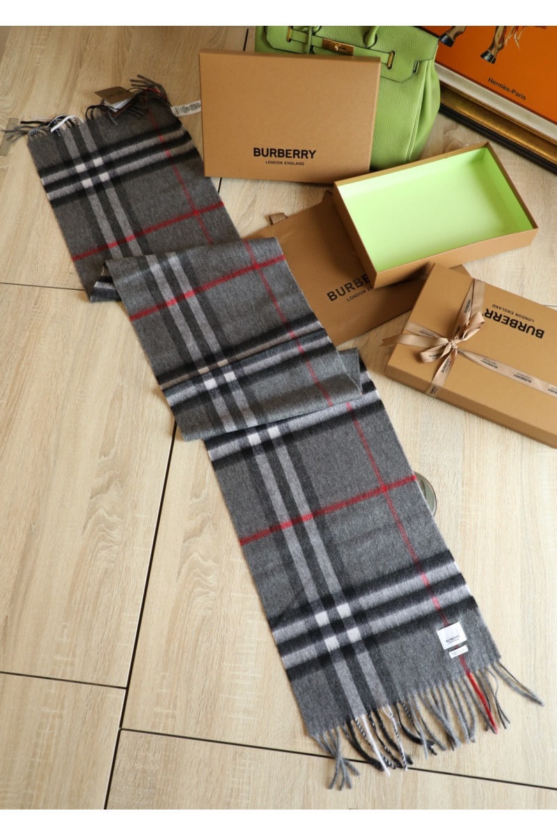 Burberry Шарф Check premium 168x30 см - Grey