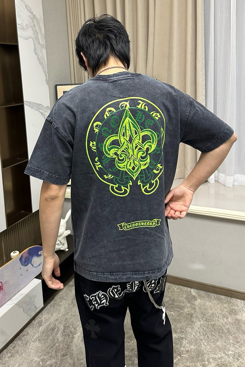 Designer Clothing Серая оверсайз футболка Gothic logo 