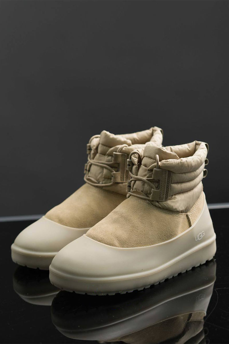 UGG Ботинки с мехом Classic Mini Lace-Up - Dune