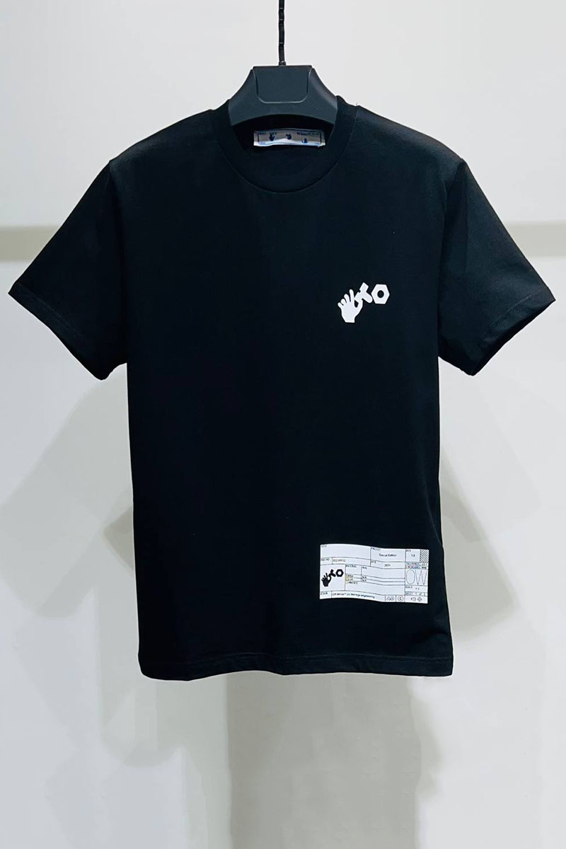 Off-White Чёрная футболка teenage engineering