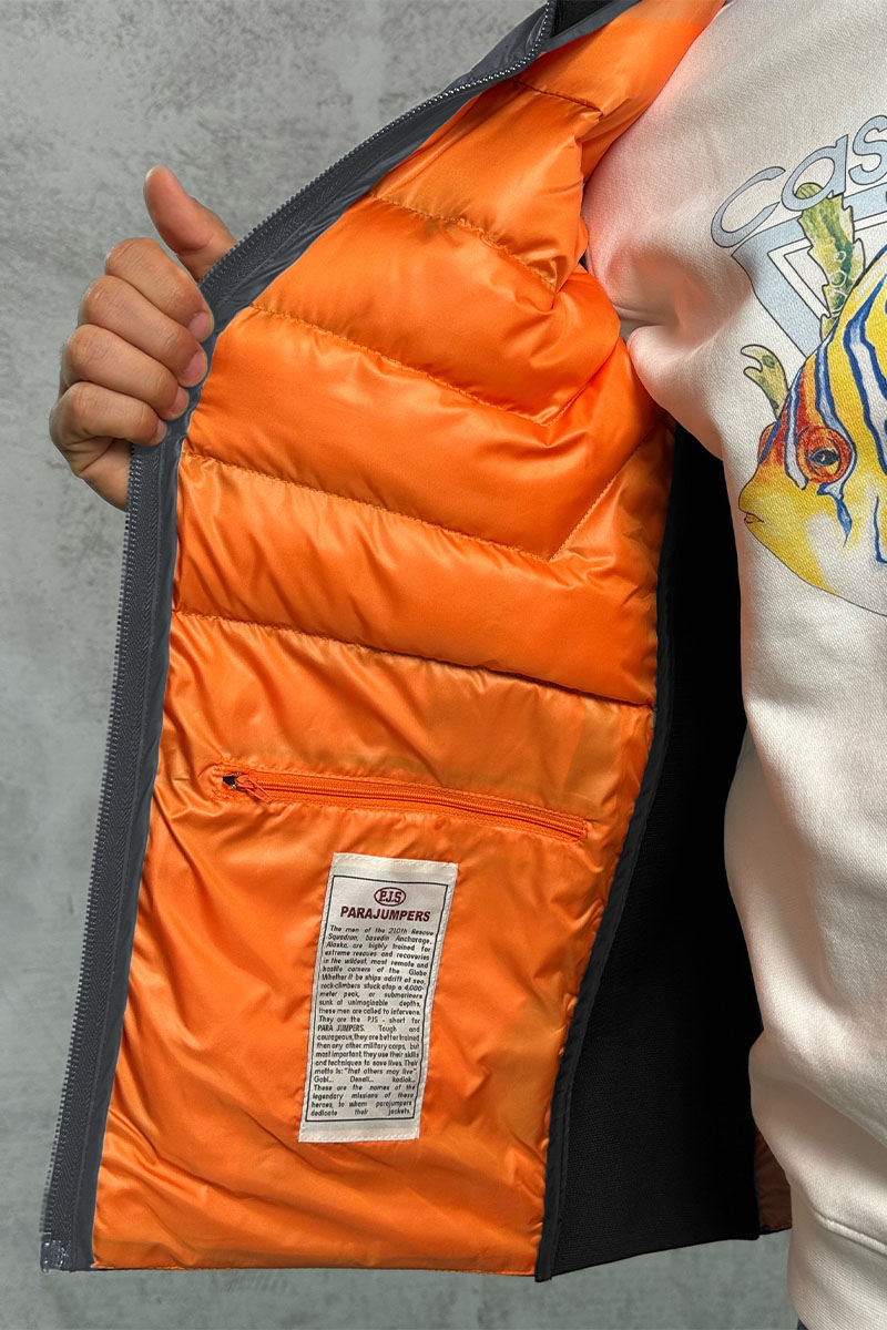 Designer Clothing Мужской серый жилет Parajumpers