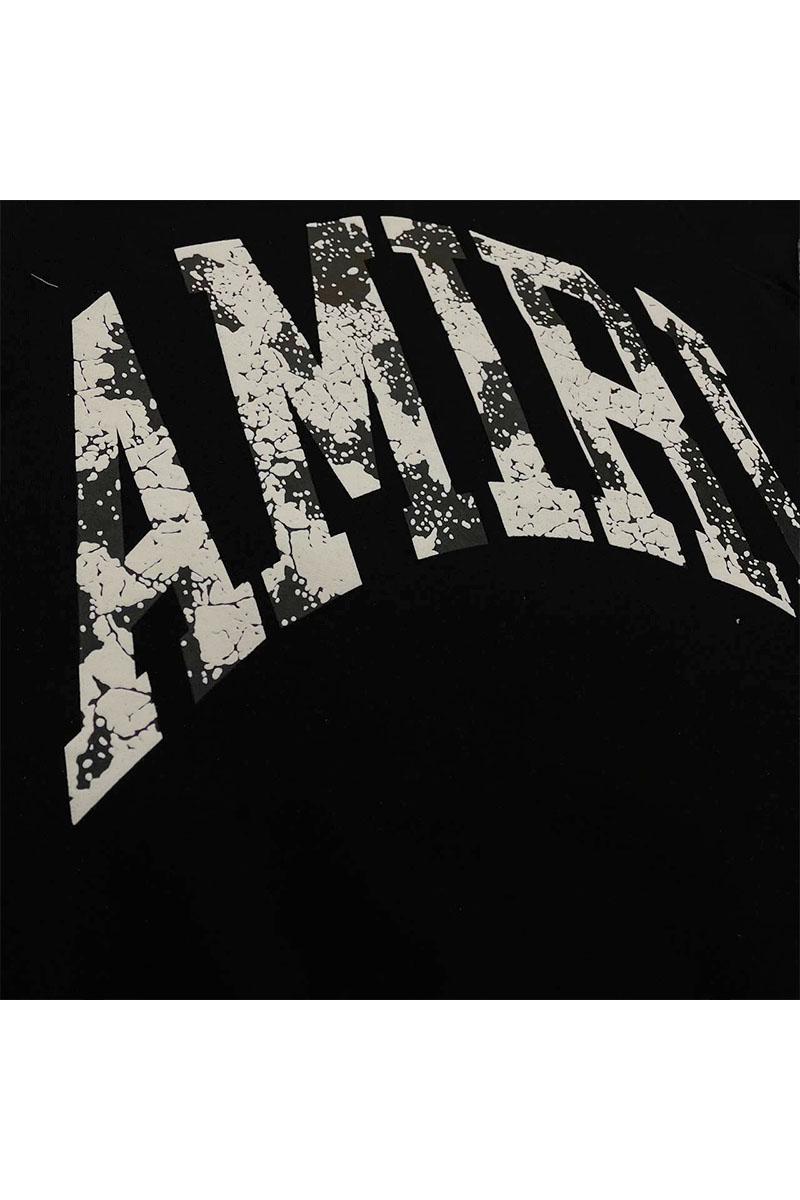 Amiri Мужской чёрный свитшот Collegiate logo-print