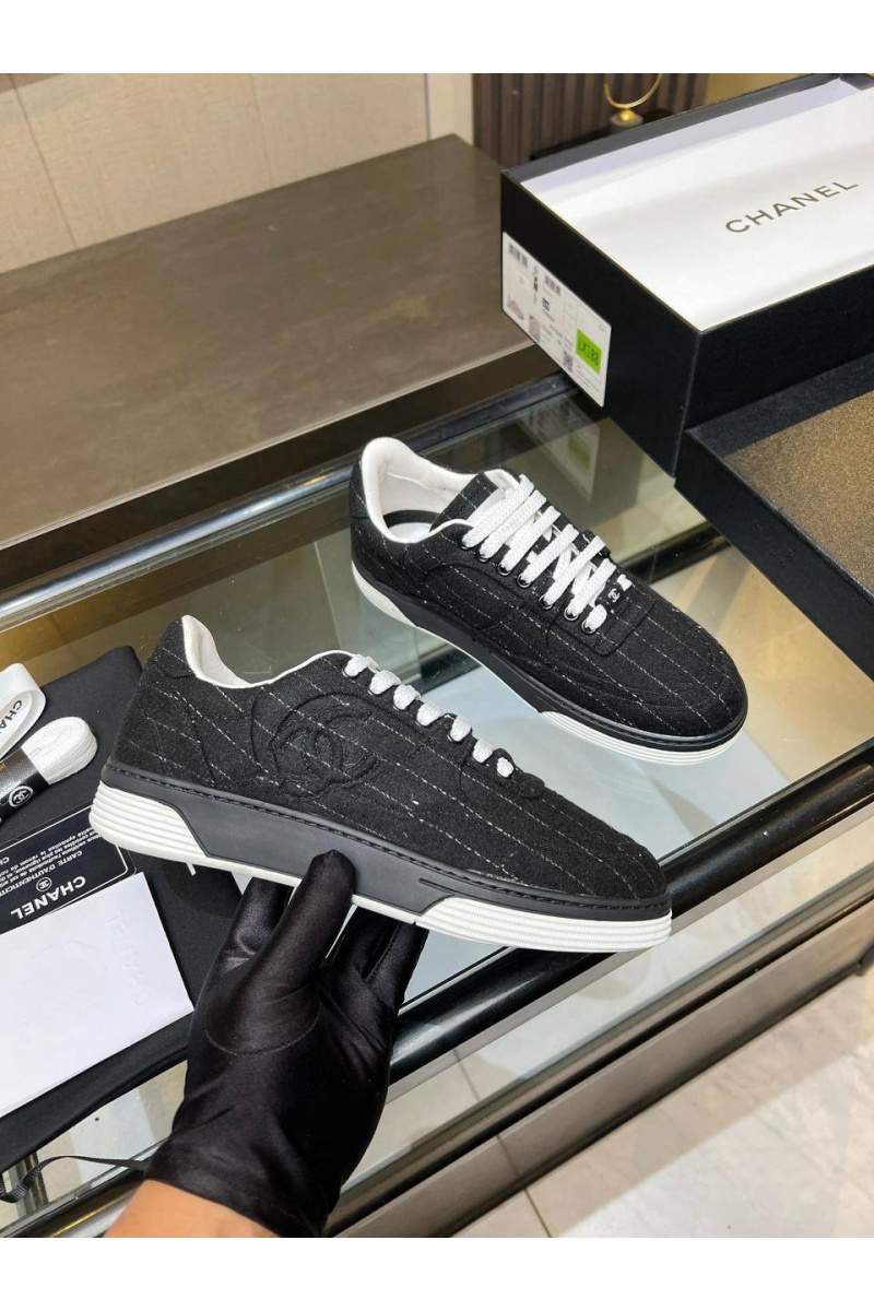 Chаnеl Женские кроссовки Tweed premium