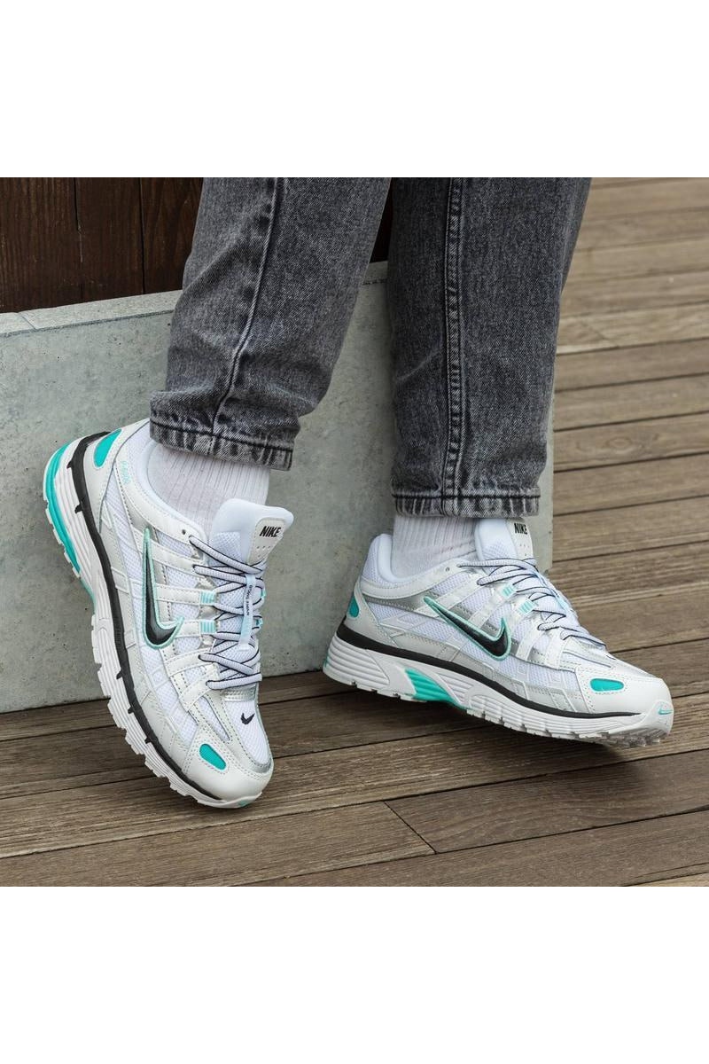 Nike Кроссовки P-6000 - White / Light Aqua 