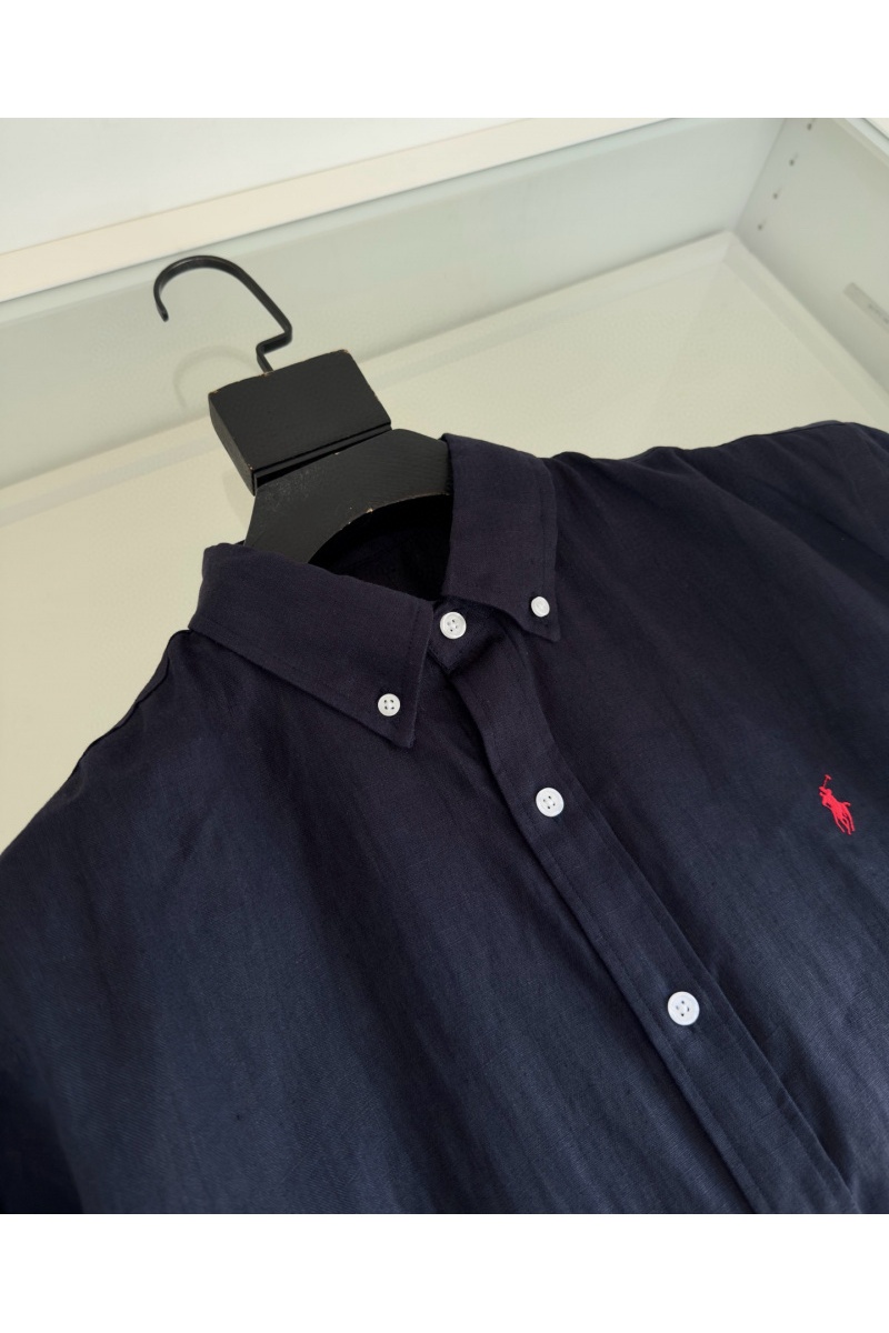 Polo Ralph Lauren Льняная рубашка pony-embroidered - Navy