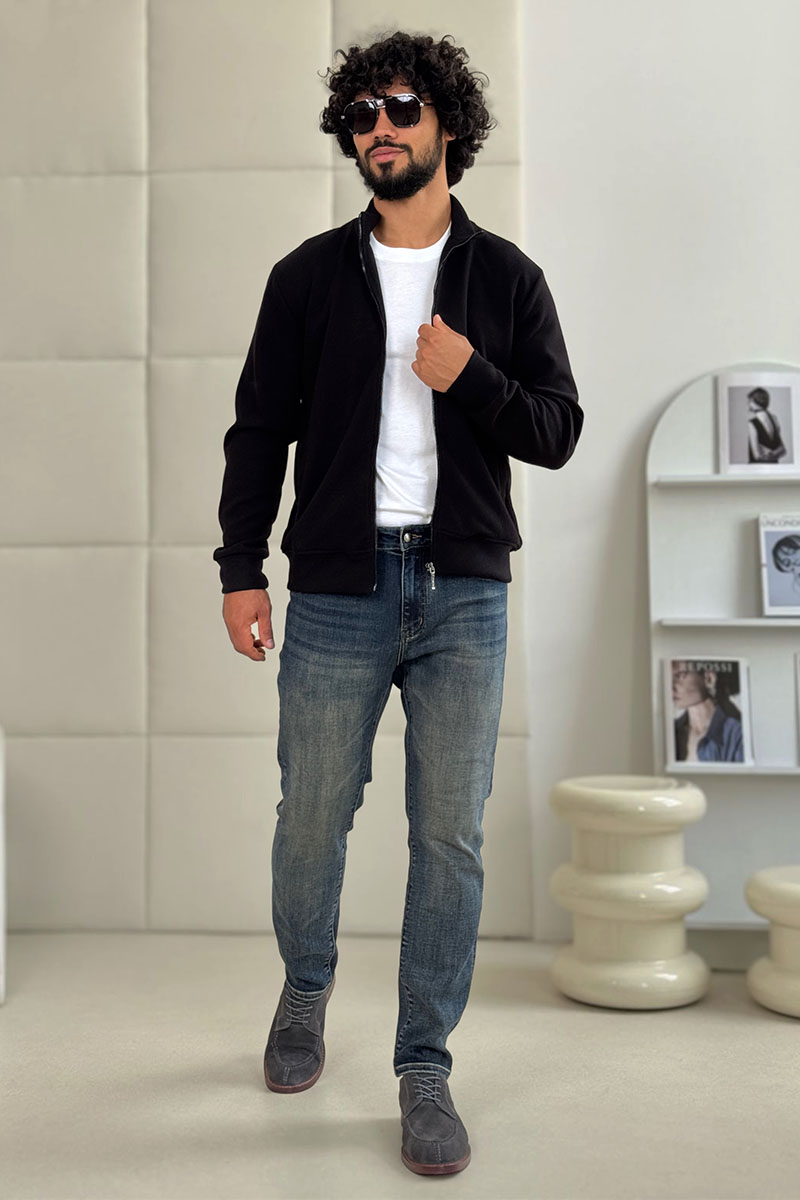 Loro Piana Мужская чёрная кофта на молнии