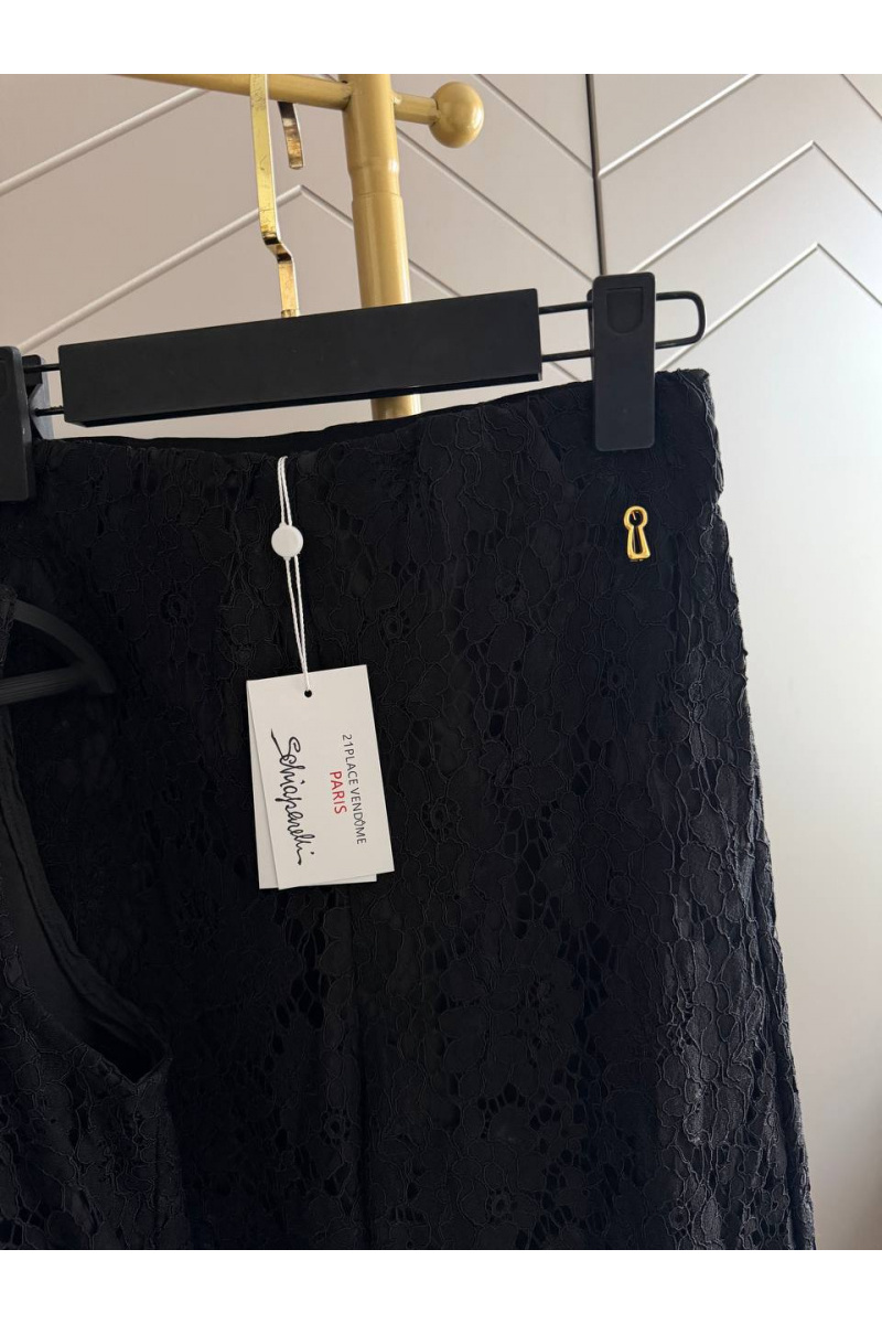 Schiaparelli Женский кружевной костюм чёрного цвета premium