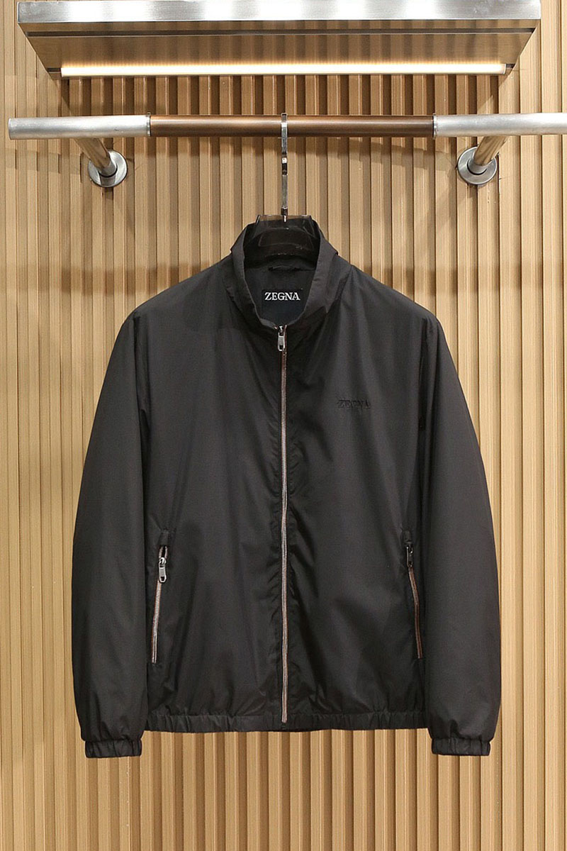 Zegna Мужская чёрная ветровка 