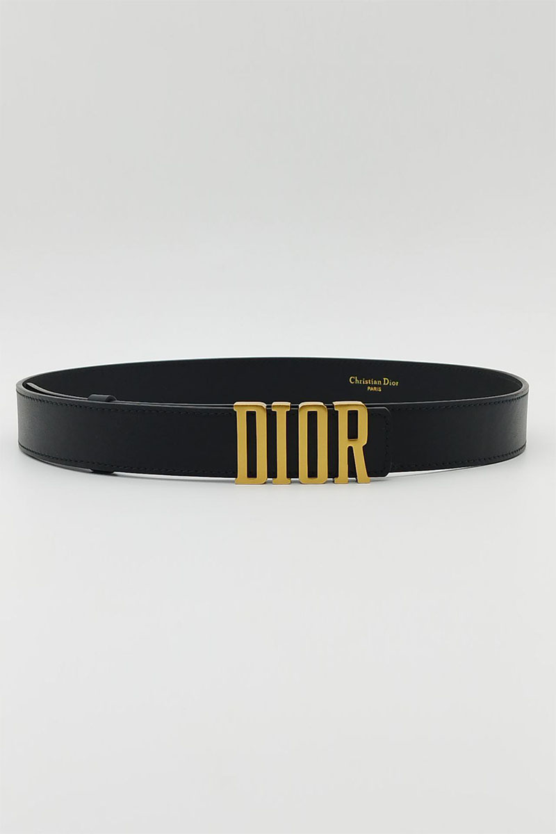 Dior Женский кожаный ремень D-Fence - длина 80 / 85 см (3 расцветки)