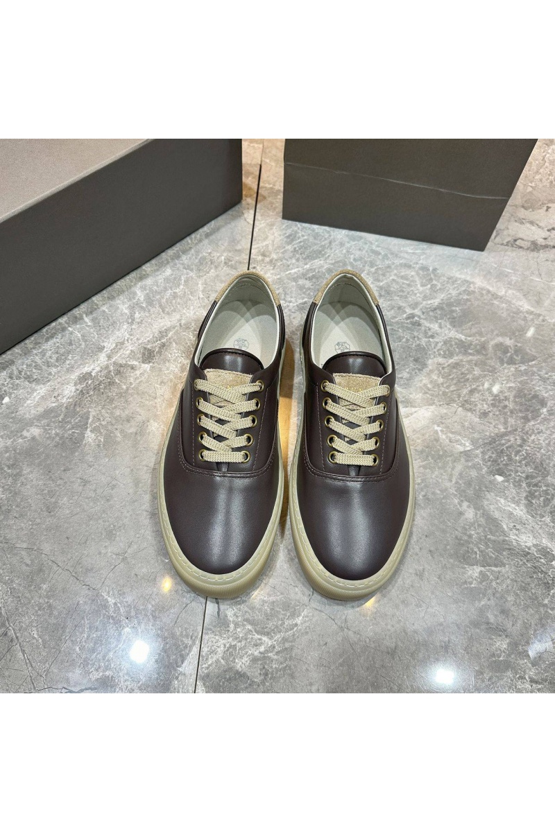 Brunеllо Сuсinеlli Кожаные кеды Sail low-top - Brown