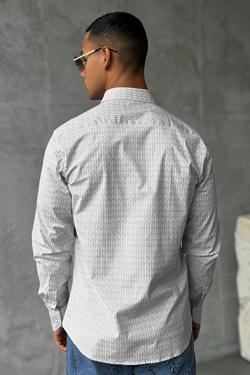 Emporio Armani EA7 Мужская белая рубашка 
