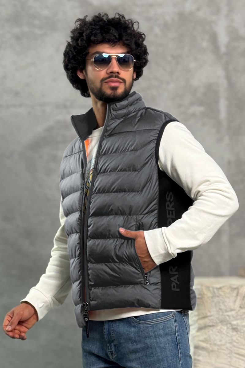 Designer Clothing Мужской серый жилет Parajumpers