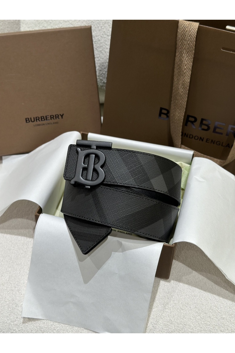 Burberry Кожаный ремень Check TB premium