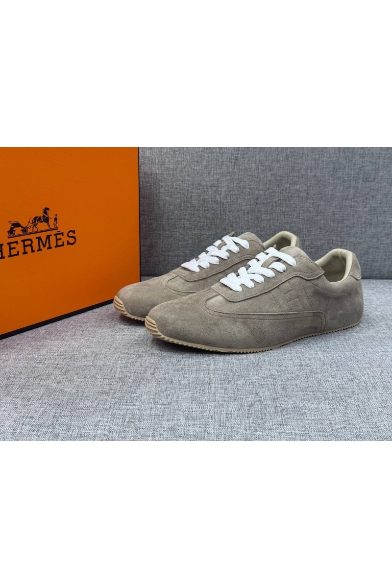 Hermes Мужские замшевые кроссовки Master
