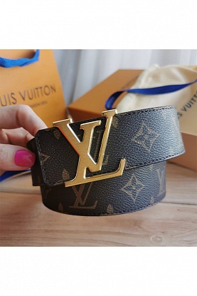 Кожаный ремень Initiales Monogram (длина 90 / 95 / 100 см)