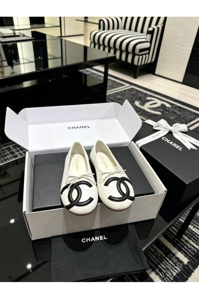 Chаnеl Женские кожаные балетки Ballerines premium