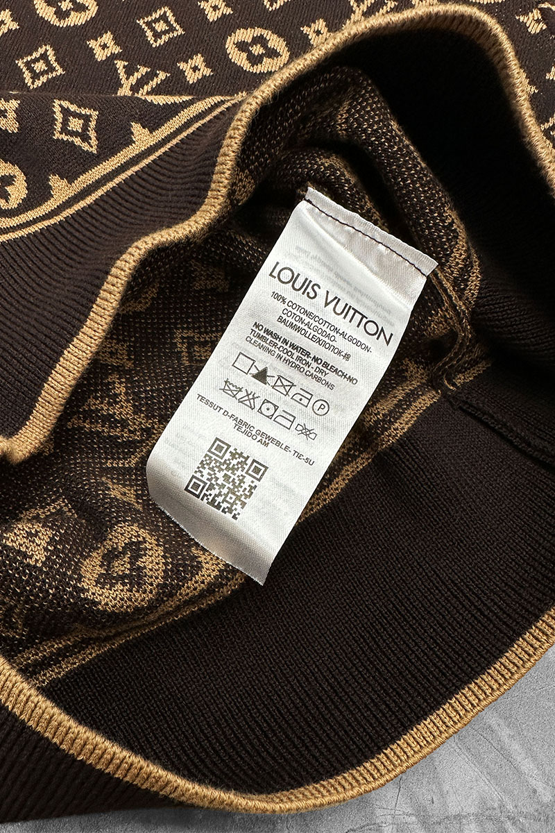 Lоuis Vuittоn Классический джемпер Monogram all over - Brown / Beige