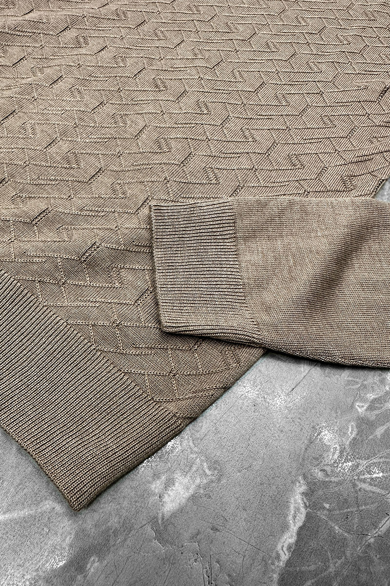 Zilli Поло с длинным рукавом zip-up - Beige