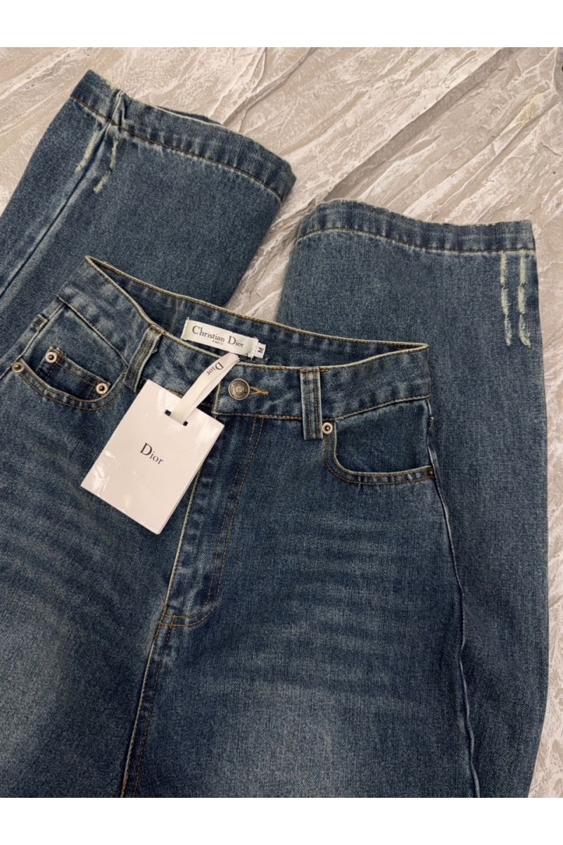Dior Женские синие джинсы 