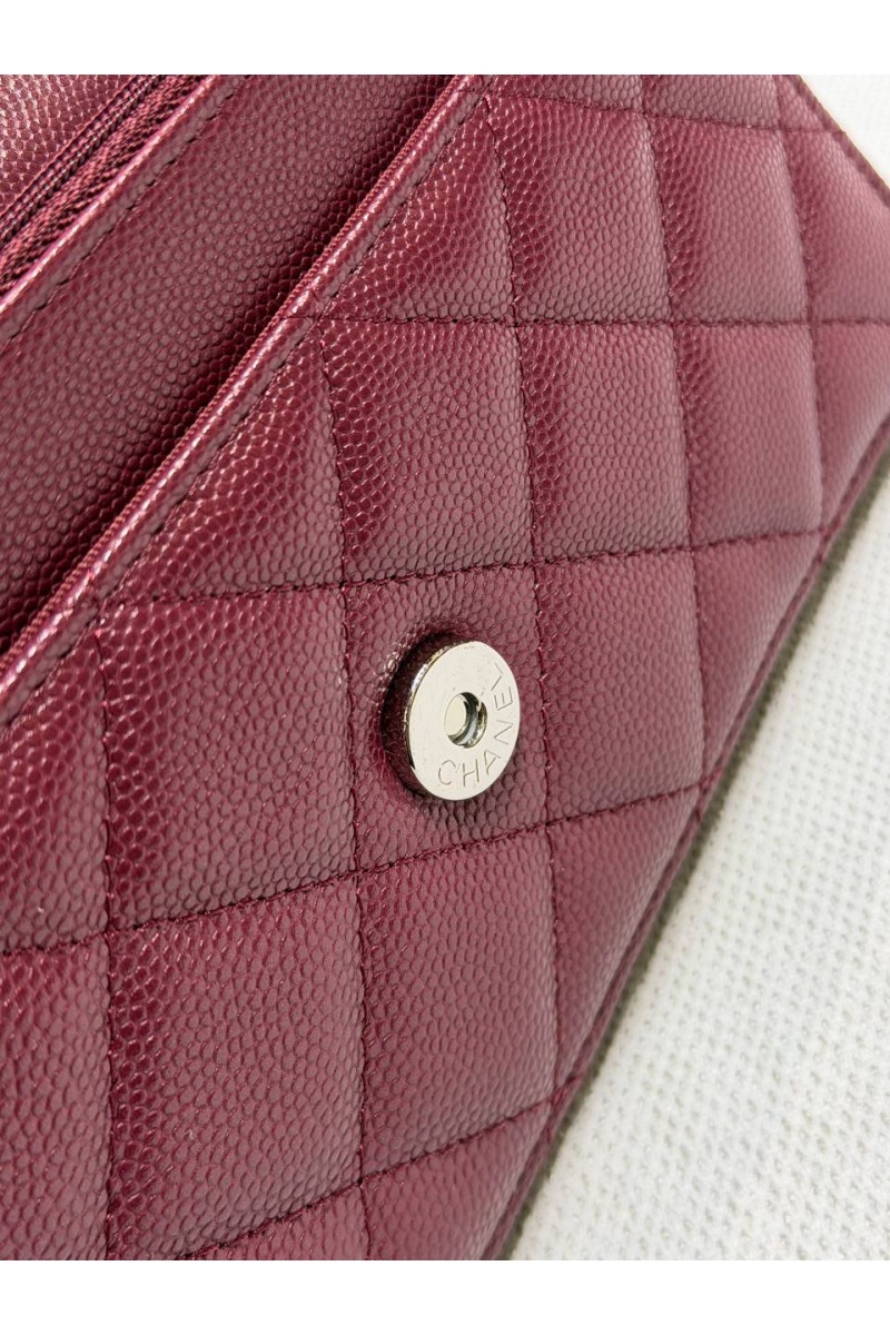 Chаnеl Кожаная сумка Wallet on Chain premium 19x12x4 см