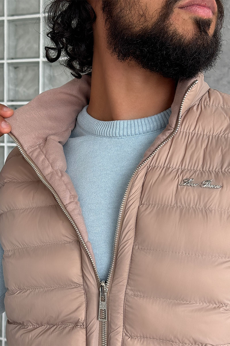 Loro Piana Бежевый двусторонний жилет