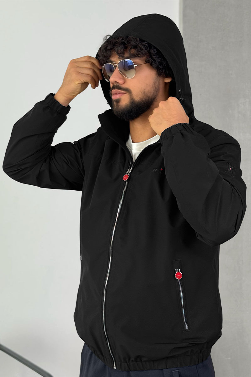 Kiton Мужская чёрная ветровка 