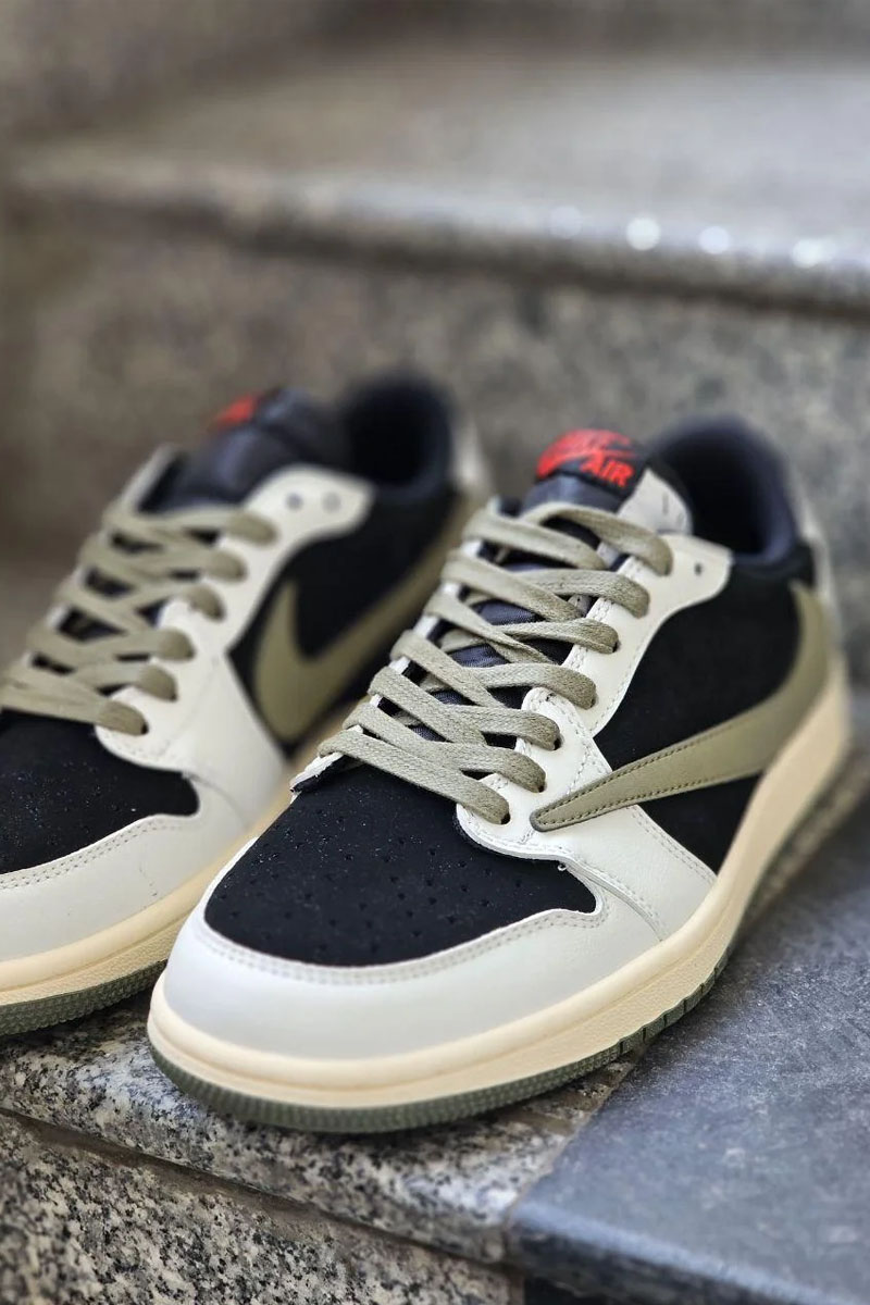 Nike Кроссовки Travis Scott x AJ1 Low OG "Olive"