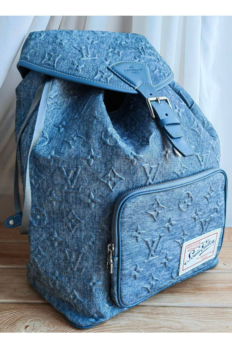 Lоuis Vuittоn Рюкзак Montsouris Monogram Washed 46x36 - Blue