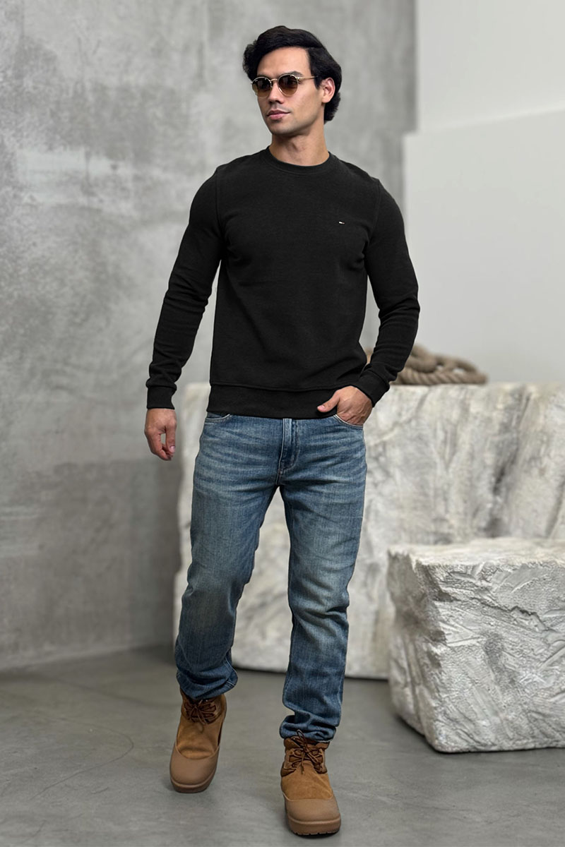 Tommy Hilfiger Мужской свитшот чёрного цвета 