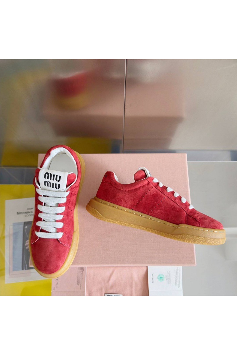 MIU MIU Женские кроссовки Premium - Red