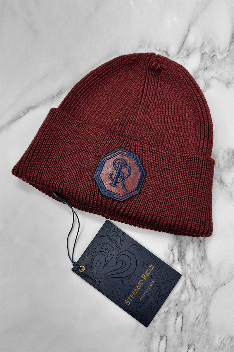Stеfаnо Riссi Шапка logo-embroidered - Burgundy