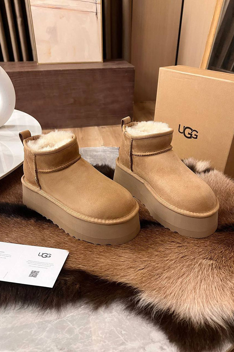 UGG Женские ботинки Classic Ultra Mini Platform - Chestnut