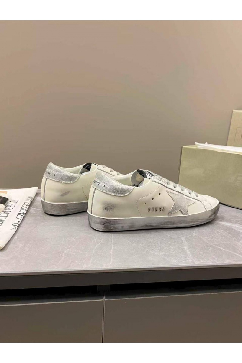 Designer Clothing Женские кожаные кроссовки Golden Goose Super Star premium