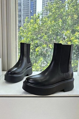 Женские кожаные сапоги The Row premium - Black