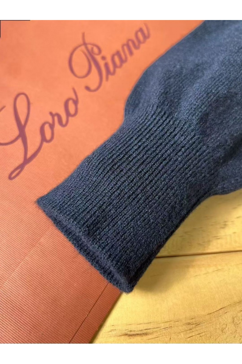 Loro Piana Мужская водолазка Premium - Black Blue