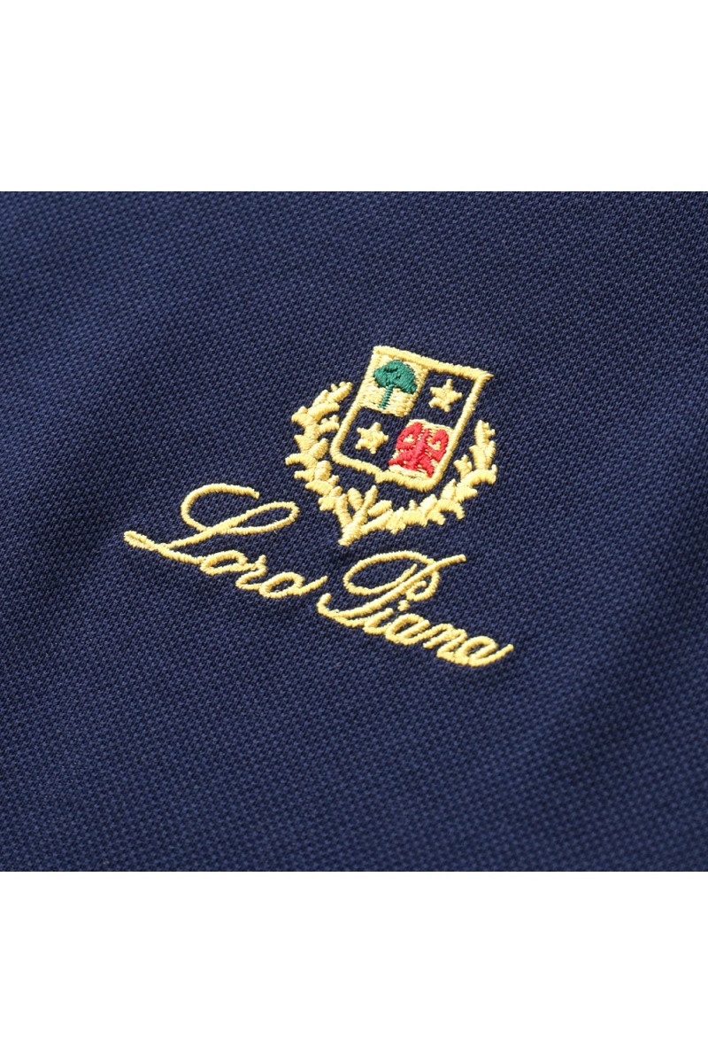 Loro Piana Мужское тёмно-синее поло premium
