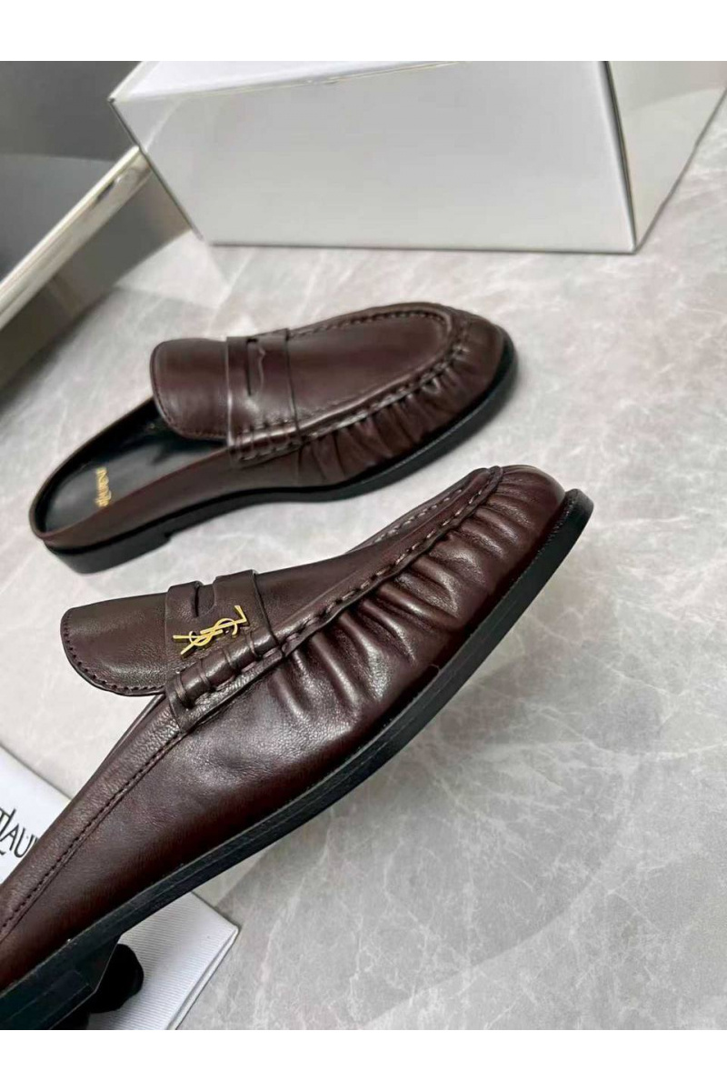 Yves Saint Laurent Женские кожаные мюли premium