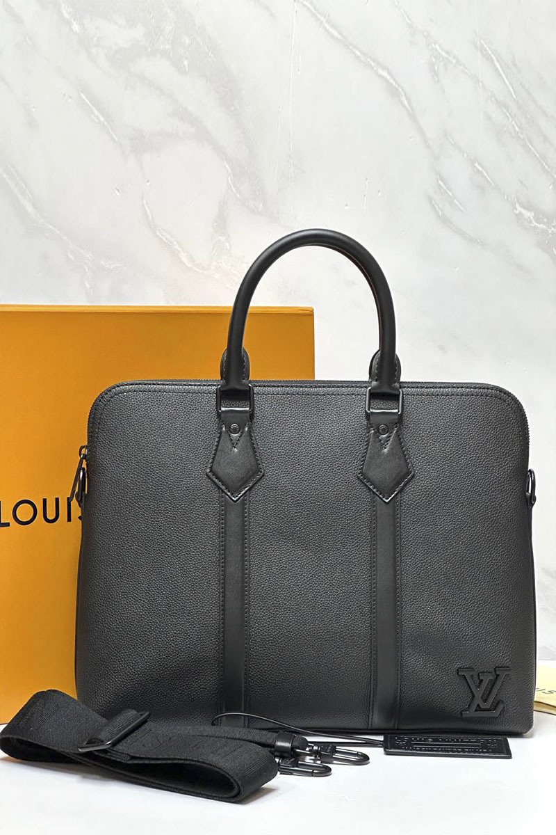 Lоuis Vuittоn Кожаный портфель Takeoff premium 39x29x7 см
