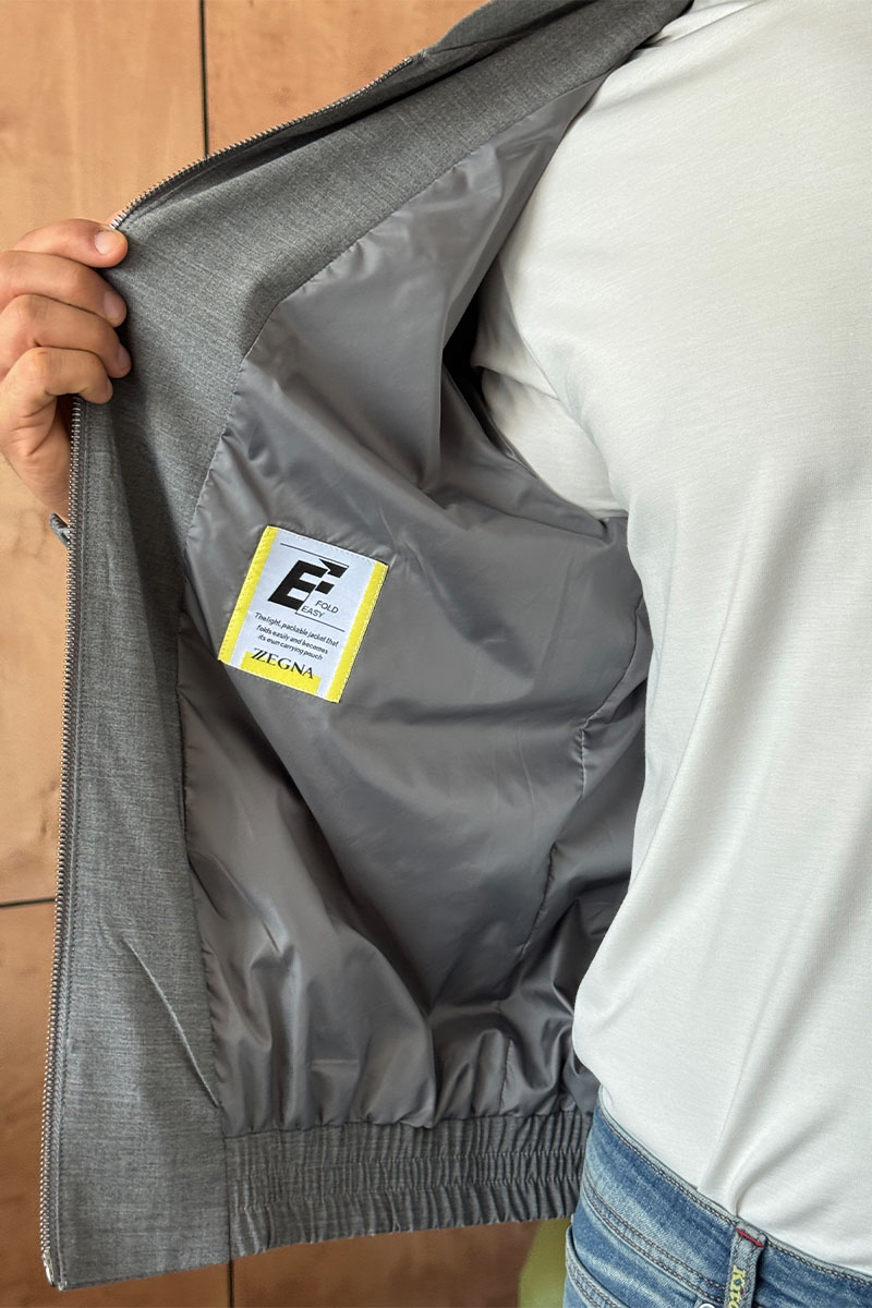 Zegna Мужская серая куртка 
