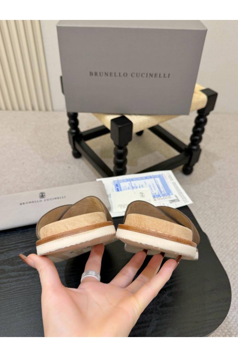 Brunеllо Сuсinеlli Замшевые шлёпанцы Crossover