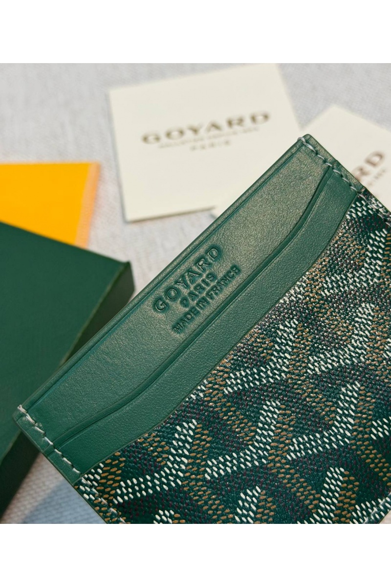 Designer Clothing Кожаный кардхолдер Goyard Saint Sulpice premium 10.5x7 см
