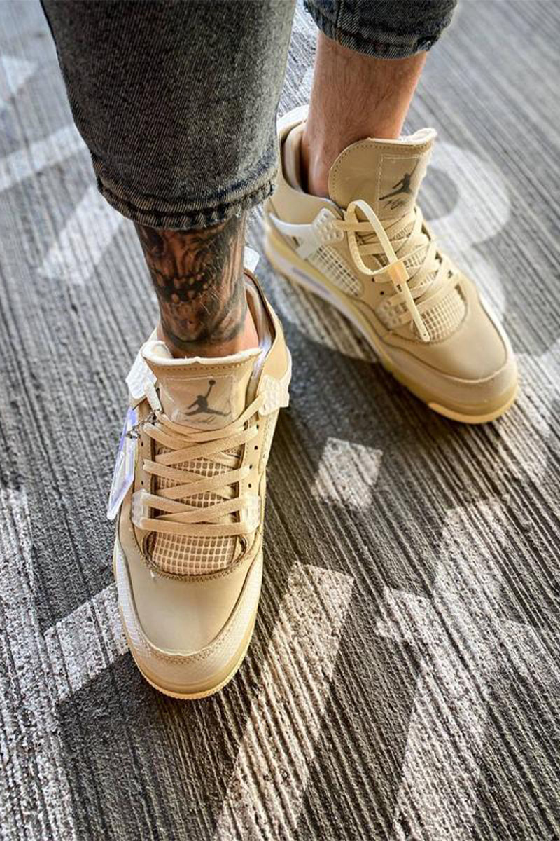 Nike Кроссовки AJ4 Retro x Off-White "Sail"