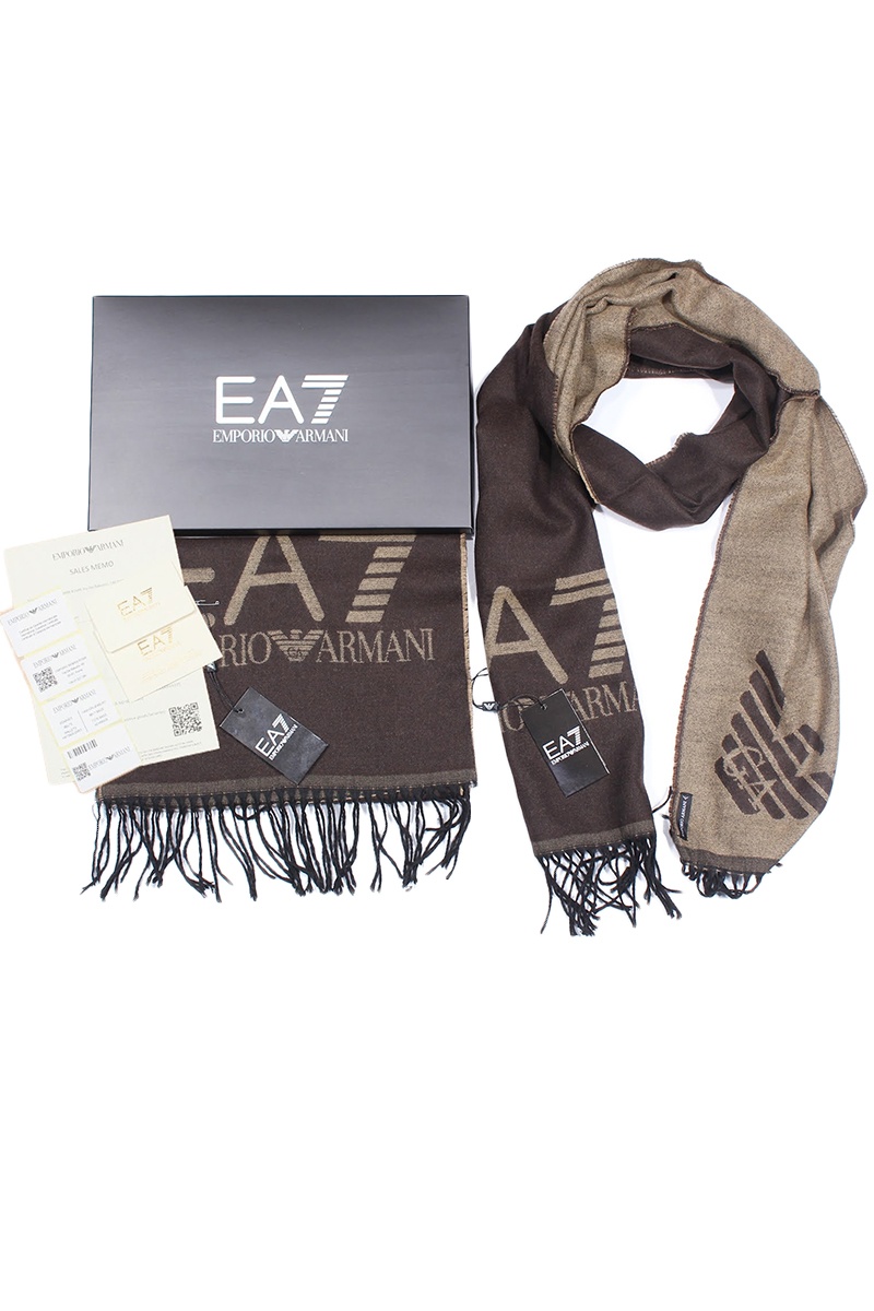 Emporio Armani EA7 Брендовый шарф с логотипом 185x35 см